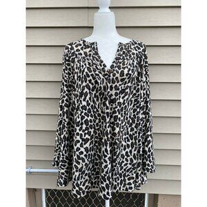 ALHLAZ WOMEN LEOPARD SWEATER PLUS SIZE 20  Top Long Sleeves